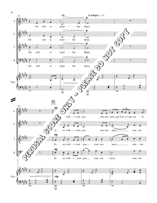 For The Fallen - Sirett - Choral Octavo - SATB Accompanied