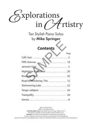 Explorations In Artistry - Springer - Book - Piano