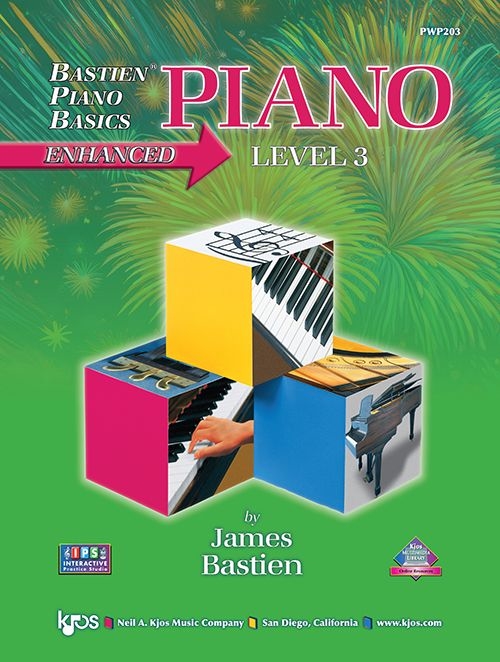 Bastien Piano Basics Level 3 Enhanced - Piano - Book/Media Online