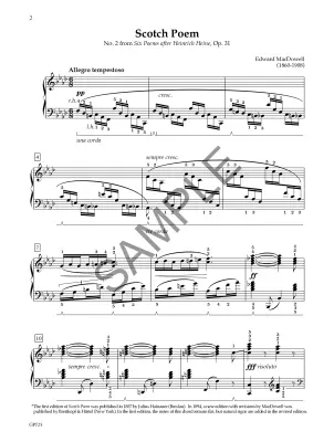 Scotch Poem, Op.31 No.2 - MacDowell/Snell - Piano - Sheet