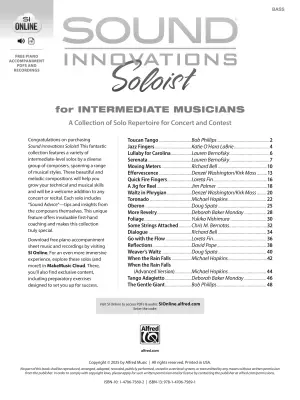 Sound Innovations Soloist for Intermediate Musicians - Double Bass - Book/Media Online