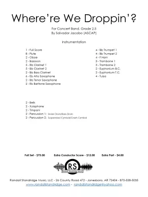 Where\'re We Droppin\'? - Jacobo - Concert Band - Gr. 2.5
