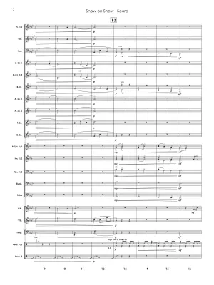 Snow on Snow - Vinther - Concert Band - Gr. 3