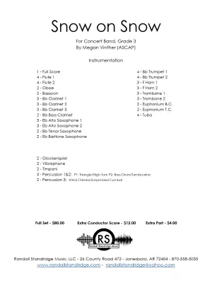Snow on Snow - Vinther - Concert Band - Gr. 3