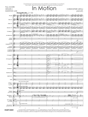In Motion - Artau - Concert Band - Gr. 3.5