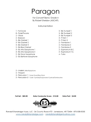 Paragon - Sheldon - Concert Band - Gr. 4