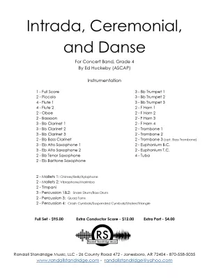 Intrada, Ceremonial and Danse - Huckeby - Concert Band - Gr. 4