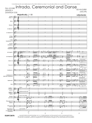 Intrada, Ceremonial and Danse - Huckeby - Concert Band - Gr. 4