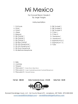 Mi Mexico - Vargas - Concert Band - Gr. 3