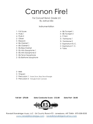 Cannon Fire! - Idio - Concert Band - Gr. 2.5