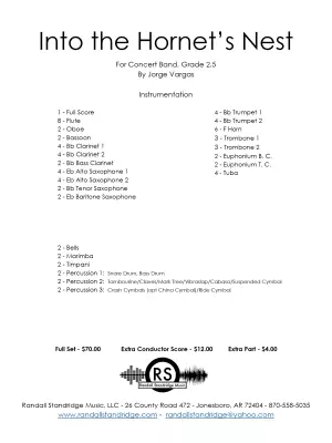 Into The Hornet\'s Nest - Vargas - Concert Band - Gr. 2.5