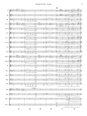 Pastel Sunset - Hoefle - Concert Band - Gr. 2