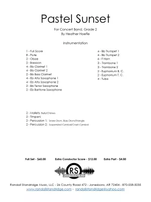 Pastel Sunset - Hoefle - Concert Band - Gr. 2