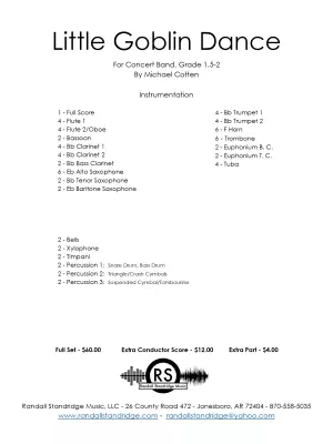 Little Goblin Dance - Cotten - Concert Band - Gr. 1.5