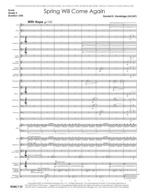 Spring Will Come Again - Standridge - Concert Band - Gr. 3