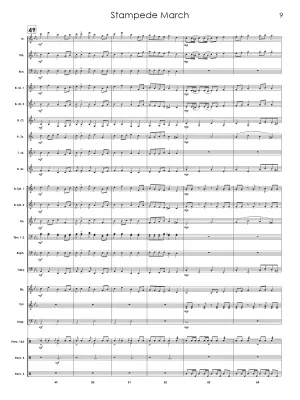 Stampede March - Standrige - Concert Band - Gr. 2