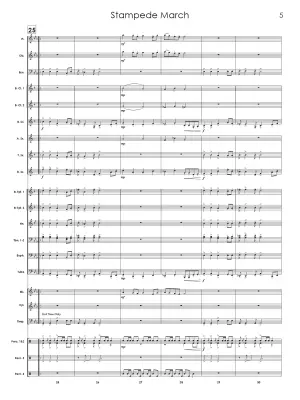 Stampede March - Standrige - Concert Band - Gr. 2