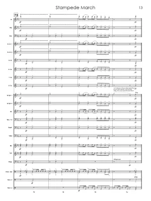 Stampede March - Standrige - Concert Band - Gr. 2