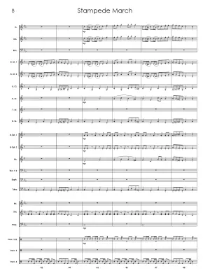 Stampede March - Standrige - Concert Band - Gr. 2