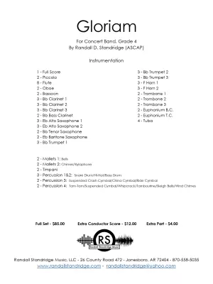 Gloriam - Standridge - Concert Band - Gr. 4