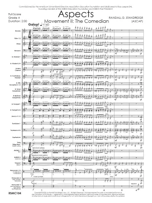 Galop Comique (Aspects: Movement III) - Standridge - Concert Band - Gr. 3.5