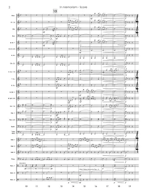 In Memoriam (Aspects: Movement II) - Standridge - Concert Band - Gr. 3.5