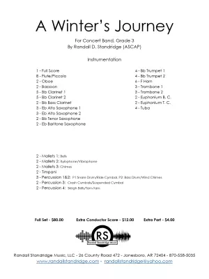 A Winter\'s Journey - Standridge - Concert Band - Gr. 3.5