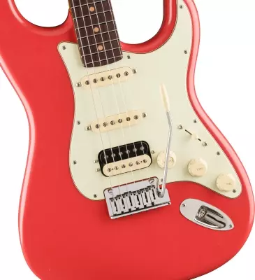 American Ultra Luxe \'60s Stratocaster HSS, Rosewood Fingerboard - Fiesta Red