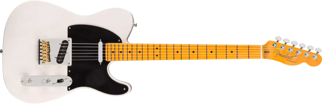 American Ultra Luxe Vintage \'50s Telecaster, Maple Fingerboard - White Blonde