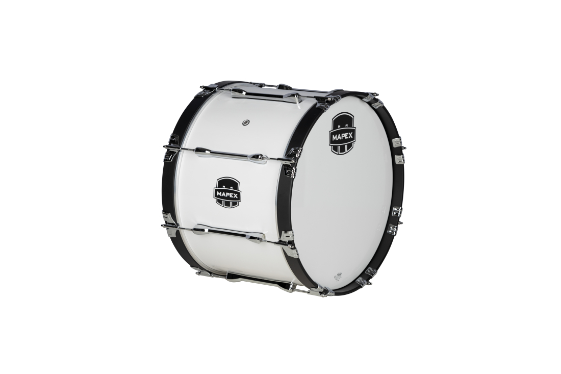 Qualifier Series 16x14\'\' Marching Bass Drum - Snow White