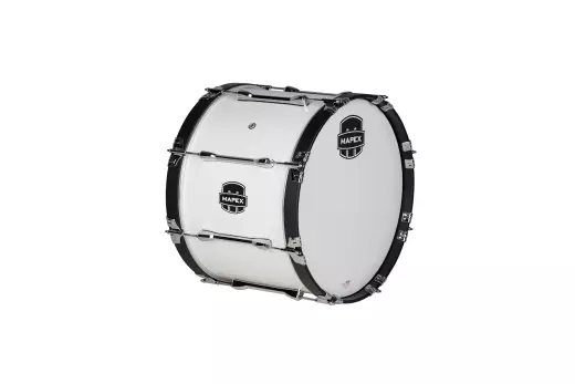 Mapex Marching - Qualifier Series 16x14 Marching Bass Drum - Snow White