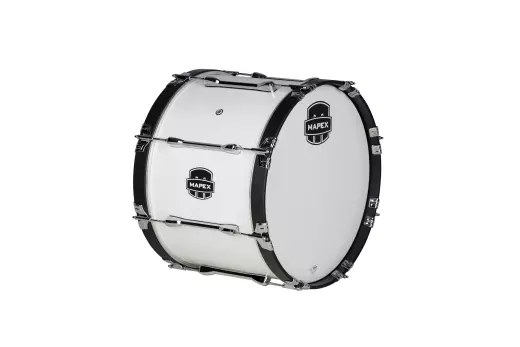 Mapex Marching - Qualifier Series 18x14 Marching Bass Drum - Snow White
