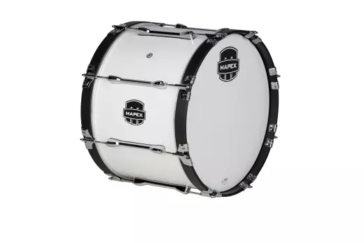 Mapex Marching - Qualifier Series 20x14 Marching Bass Drum - Snow White