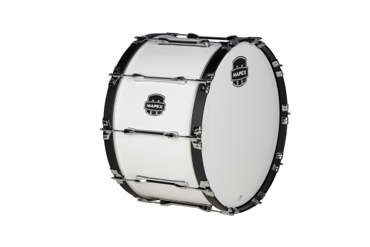 Mapex Marching - Qualifier Series 24x14 Marching Bass Drum - Snow White