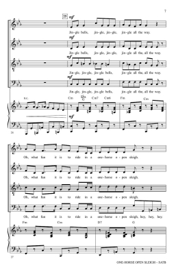 A One-Horse Open Sleigh (In a Jingly Minor Way) - Gilpin - Choral Octavo - SATB Accompanied