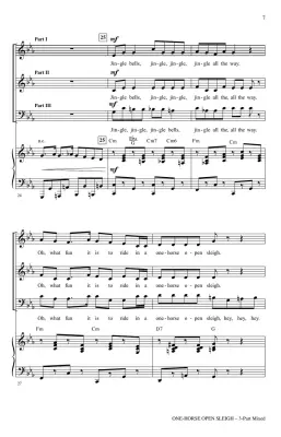 A One-Horse Open Sleigh (In a Jingly Minor Way) - Gilpin - Choral Octavo - 3-Pt Mixed Accompanied