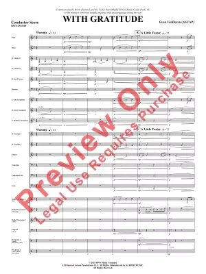 With Gratitude - VanDoren - Concert Band - Gr. 2