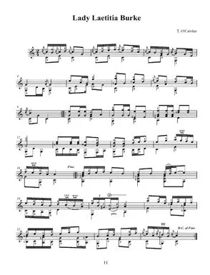 Turlough O\'Carolan Irish Harp Pieces for Classical Guitar - O\'Carolan/Boger - Guitar - Book