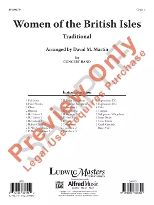 Women of the British Isles - Martin - Concert Band - Gr.3