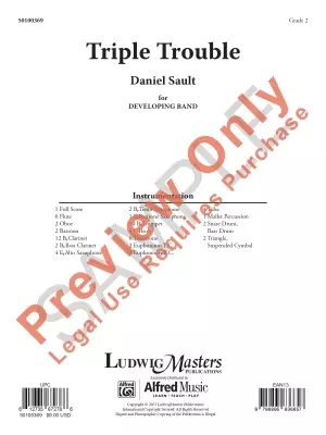 Triple Trouble - Sault - Concert Band - Gr. 2