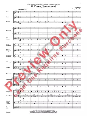 O Come, Emmanuel - Kortyka - Concert Band - Gr. 1