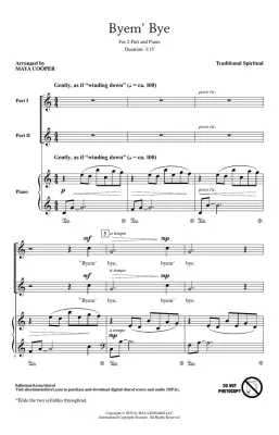 Byem\' Bye - Cooper - Choral Octavo - 2-Pt Accompanied