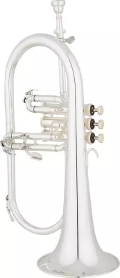 Eastman Winds - EFG412S Flugelhorn with 3rd Valve Trigger - Silver-Plated