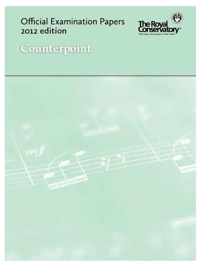 RCM Official Examination Papers: Counterpoint - 2012 Edition