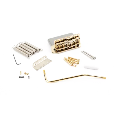 Fender - 6-Saddle American Vintage Series Stratocaster Tremolo Assembly, Left Handed - Gold