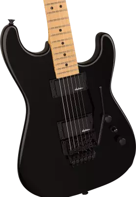 Pro Origins 1985 San Dimas SD1 HH FR, Maple Fingerboard - Gloss Black