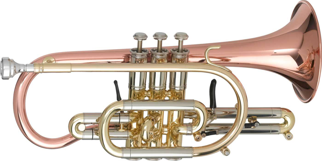 Custom Bb Cornet with Copper Brass Bell - Lacquer