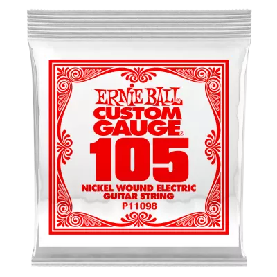 Extra Long Nickel Wound Electric Electric Guitar String - .105 (Single)