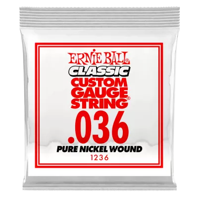 Classic Pure Nickel Wound Electric Guitar String - .036 (Single)