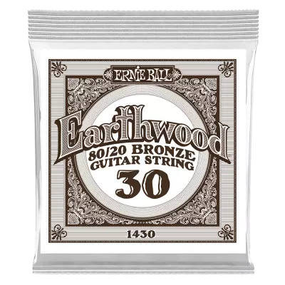 Earthwood 80/20 Bronze Acoustic Guitar String - .030 (Single)